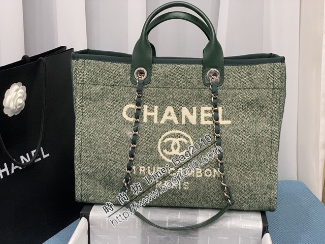 Chanel專櫃經典旅遊購物袋系列女包 香奈兒秋冬新色大號中小號沙灘牛仔帆布包 djc5786